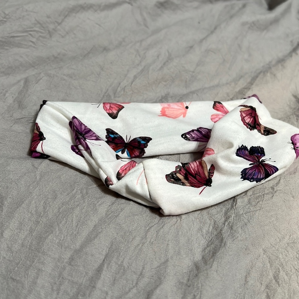 Butterfly print headband